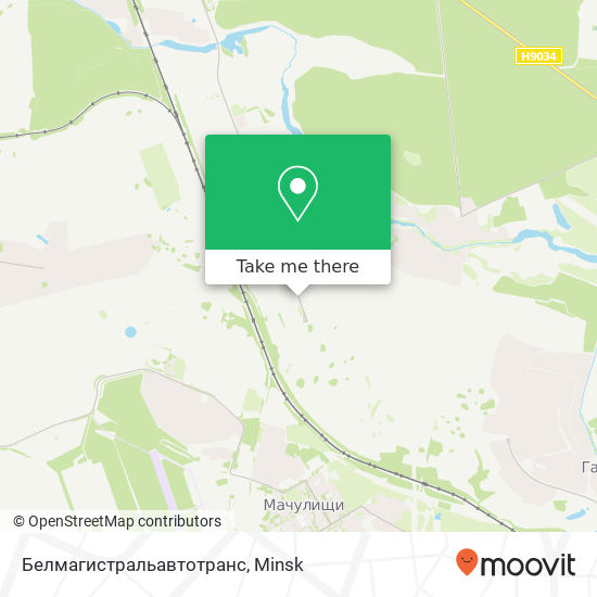 Белмагистральавтотранс map