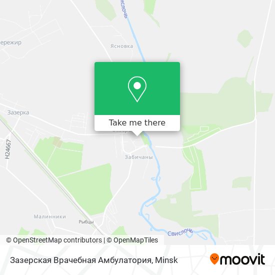 Зазерская Врачебная Амбулатория map