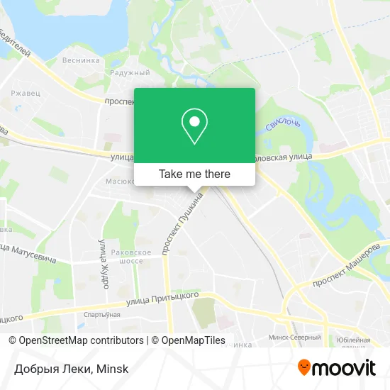 Добрыя Леки map