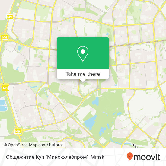 Общежитие Куп "Минскхлебпром" map