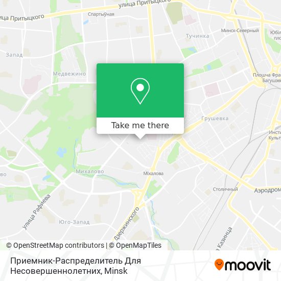 Приемник-Распределитель Для Несовершеннолетних map