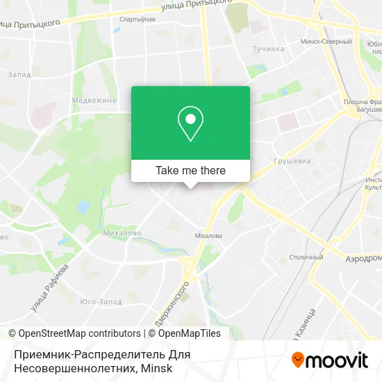 Приемник-Распределитель Для Несовершеннолетних map