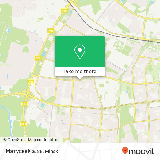 Матусевіча, 88 map