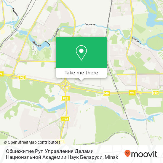 Общежитие Руп Управления Делами Национальной Академии Наук Беларуси map