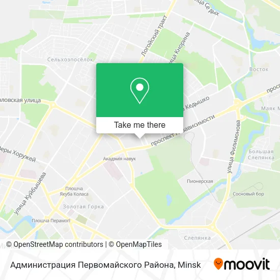 Администрация Первомайского Района map