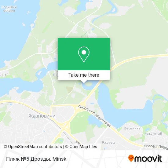 Пляж №5 Дрозды map