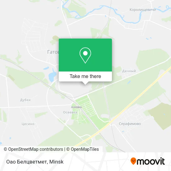Оао Белцветмет map