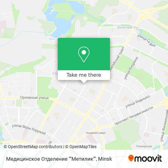 Медицинское Отделение ""Метилик"" map