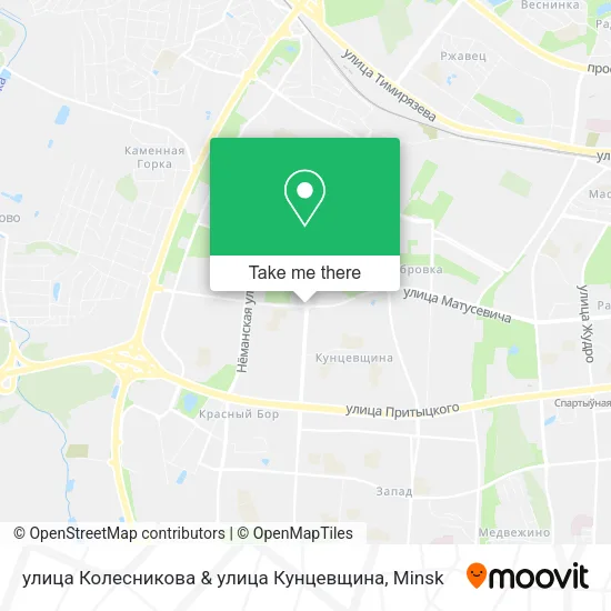 улица Колесникова & улица Кунцевщина map