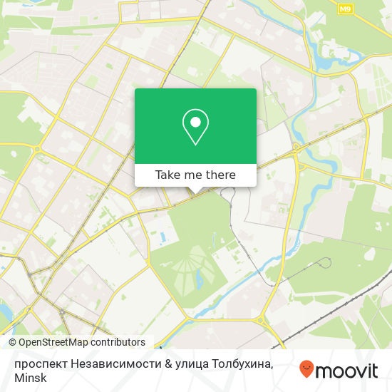 проспект Независимости & улица Толбухина map