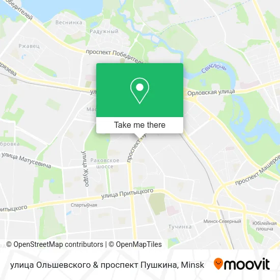 улица Ольшевского & проспект Пушкина map