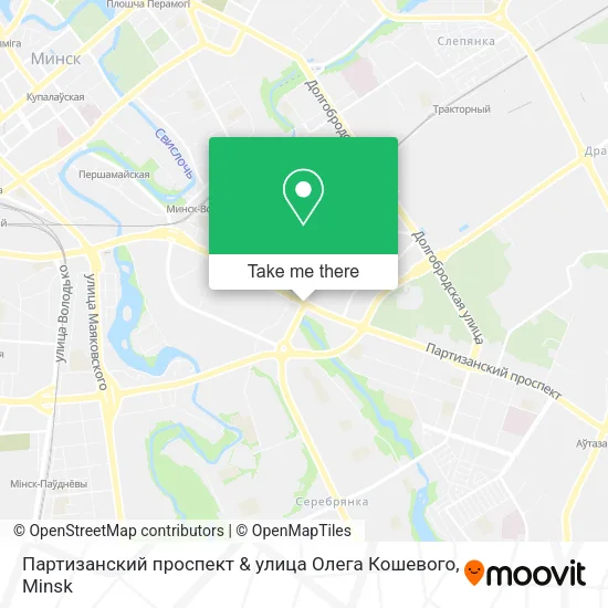 Партизанский проспект & улица Олега Кошевого map