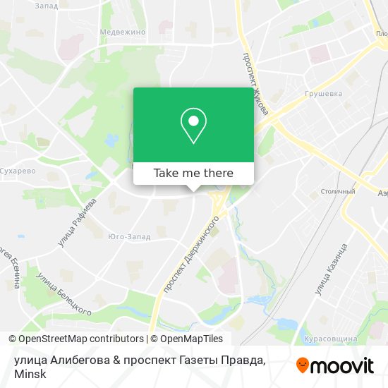 улица Алибегова & проспект Газеты Правда map