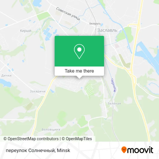 переулок Солнечный map