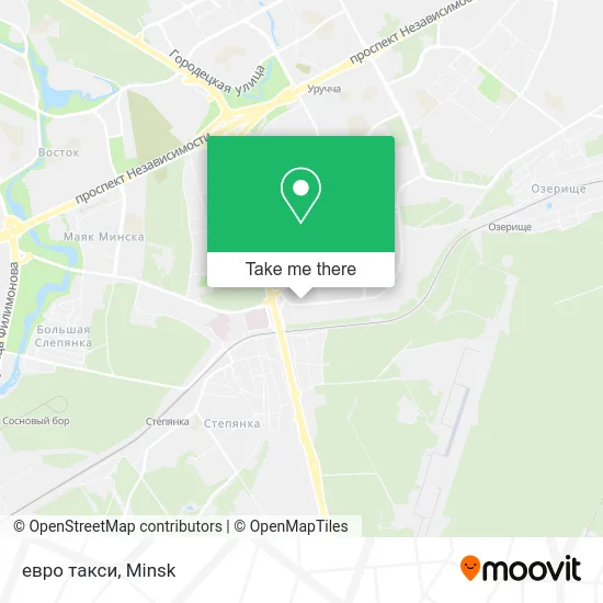 евро такси map