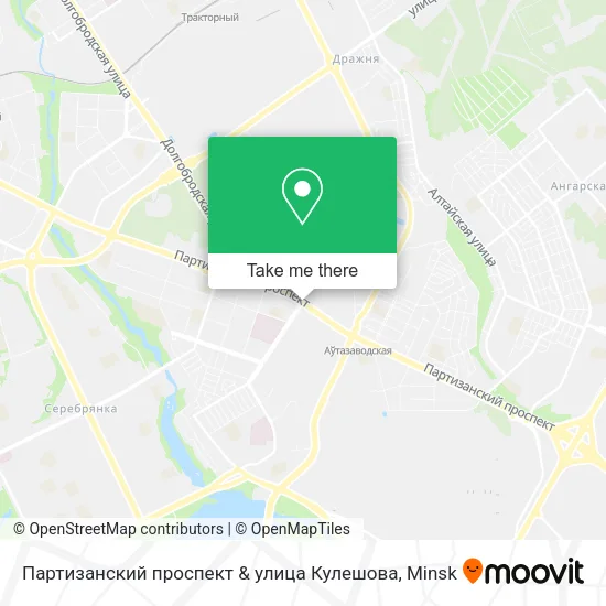 Партизанский проспект & улица Кулешова map