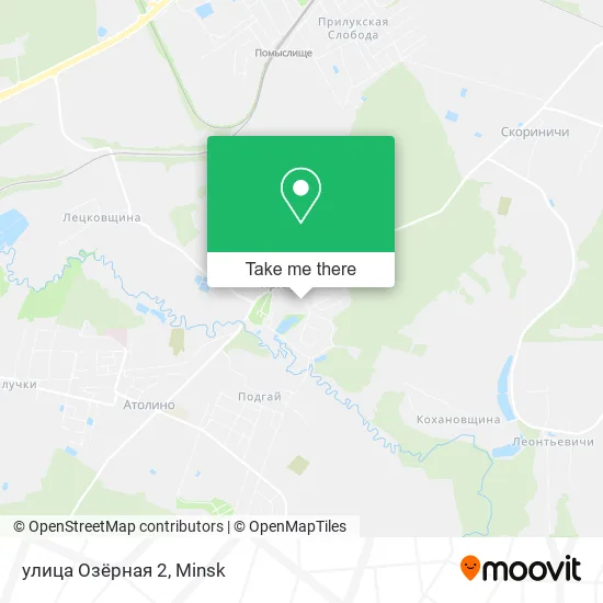 улица Озёрная 2 map