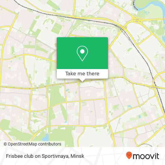 Frisbee club on Sportivnaya map