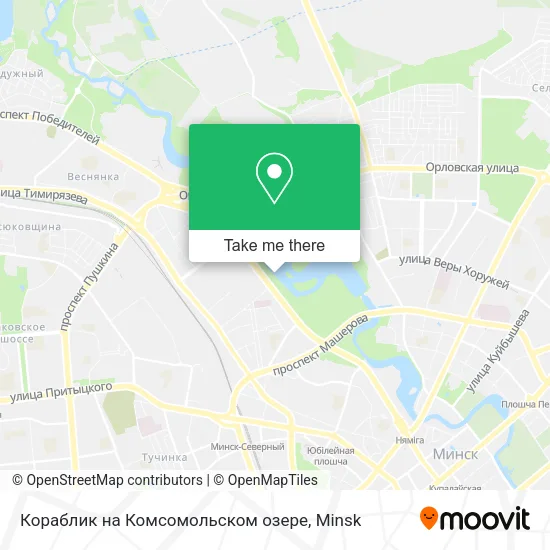 Кораблик на Комсомольском озере map