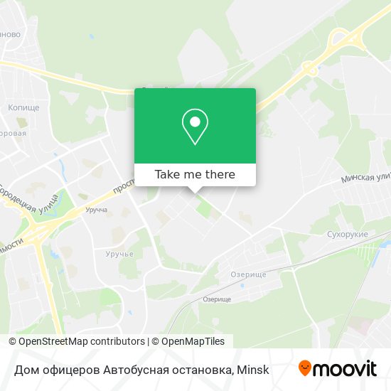 Дом офицеров Автобусная остановка map