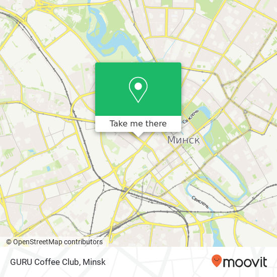 GURU Coffee Club map