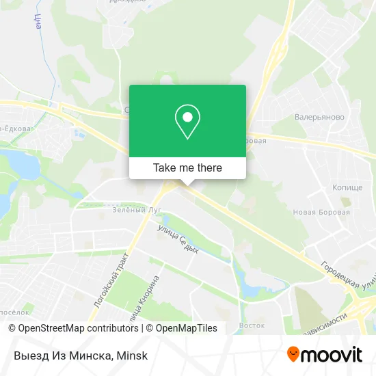 Выезд Из Минска map