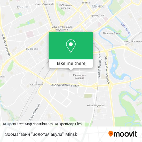 Зоомагазин "Золотая акула" map
