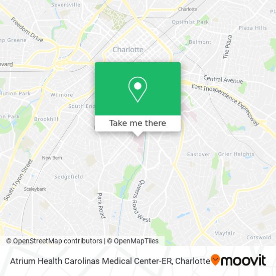 Atrium Health Carolinas Medical Center-ER map