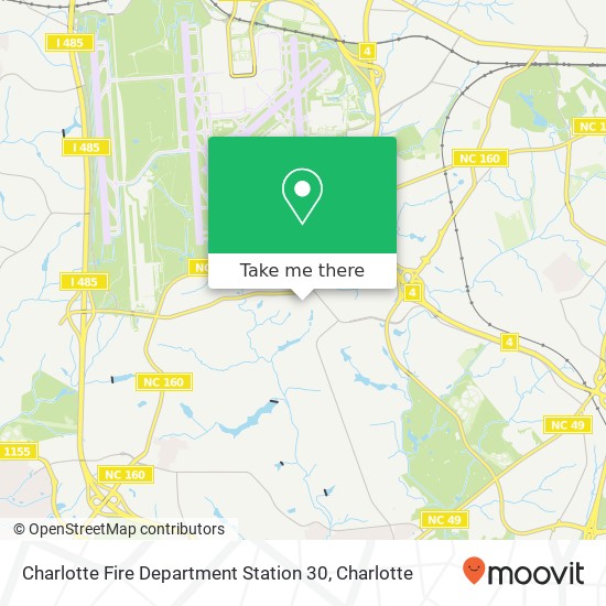 Mapa de Charlotte Fire Department Station 30