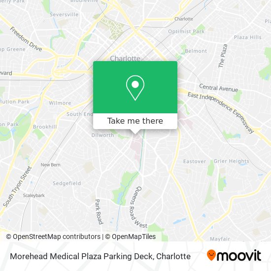 Mapa de Morehead Medical Plaza Parking Deck