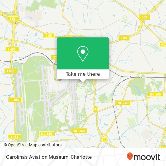 Carolina's Aviation Museum map