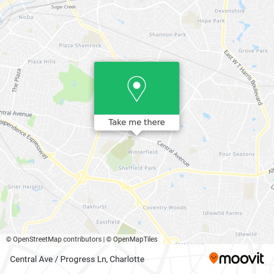 Mapa de Central Ave / Progress Ln