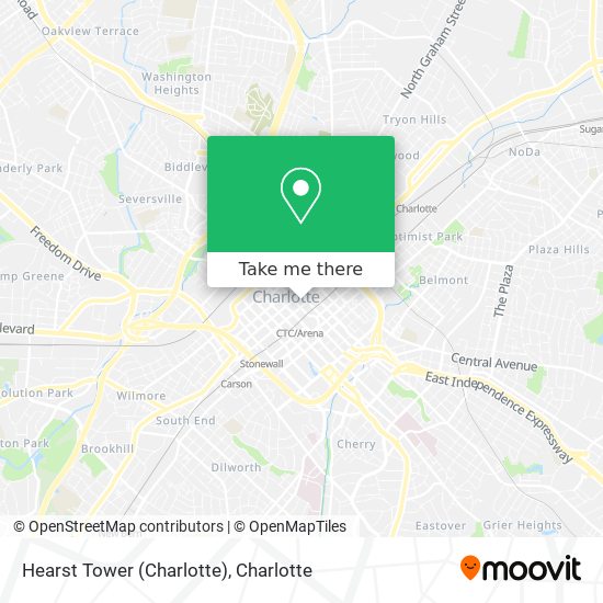 Hearst Tower (Charlotte) map
