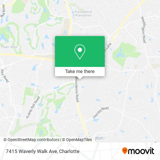 7415 Waverly Walk Ave map