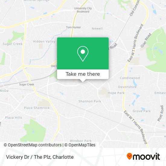 Mapa de Vickery Dr / The Plz