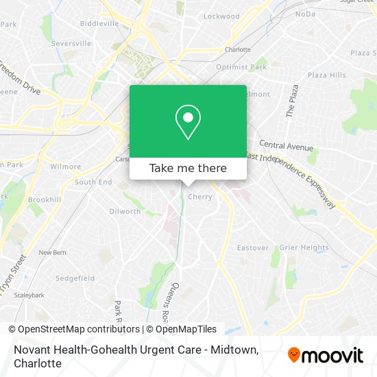 Novant Health-Gohealth Urgent Care - Midtown map