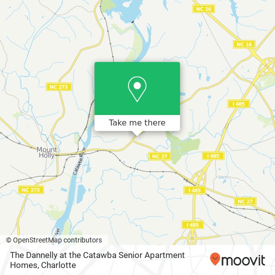 Mapa de The Dannelly at the Catawba Senior Apartment Homes