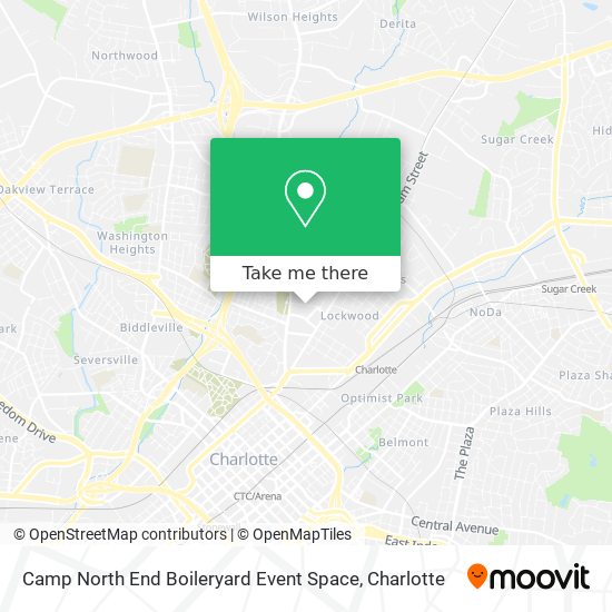 Camp North End Boileryard Event Space map