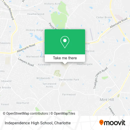 Independence High School map