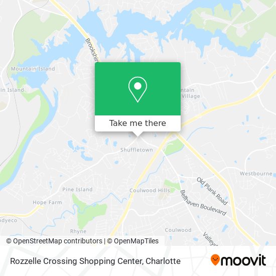 Rozzelle Crossing Shopping Center map
