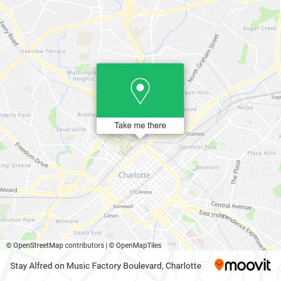 Stay Alfred on Music Factory Boulevard map
