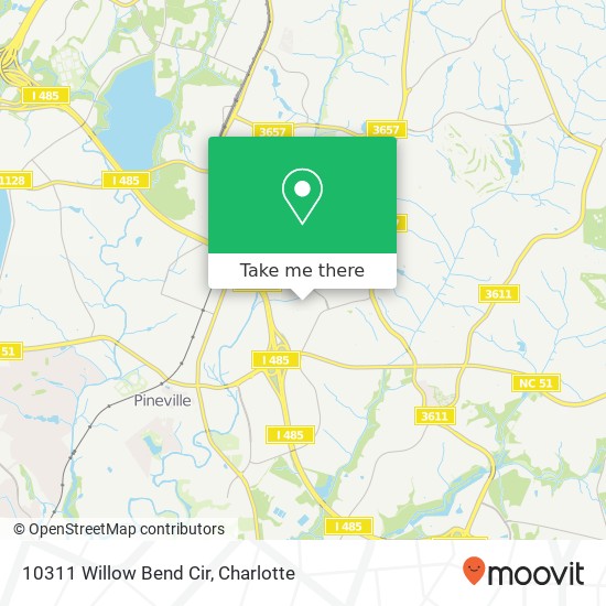 10311 Willow Bend Cir map