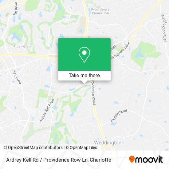 Ardrey Kell Rd / Providence Row Ln map