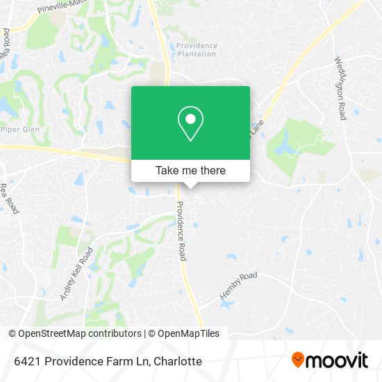 6421 Providence Farm Ln map