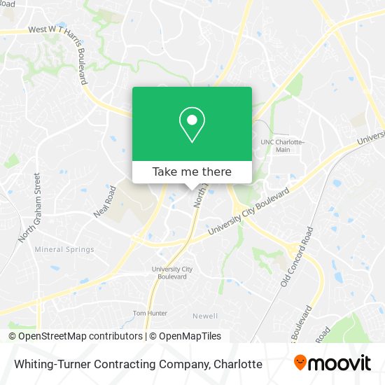 Whiting-Turner Contracting Company map