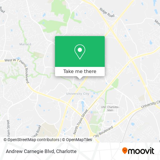 Mapa de Andrew Carnegie Blvd