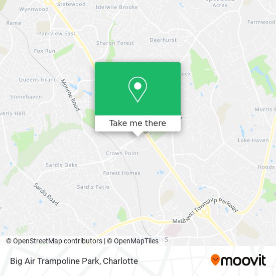 Big Air Trampoline Park map