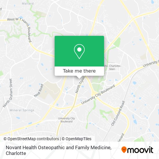 Mapa de Novant Health Osteopathic and Family Medicine