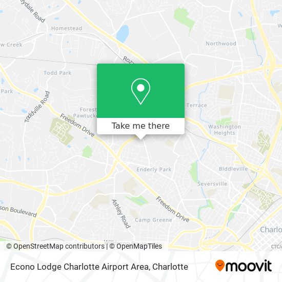 Econo Lodge Charlotte Airport Area map