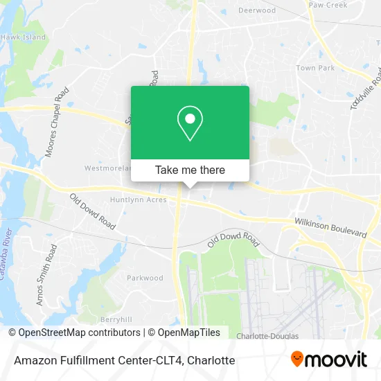 Amazon Fulfillment Center-CLT4 map